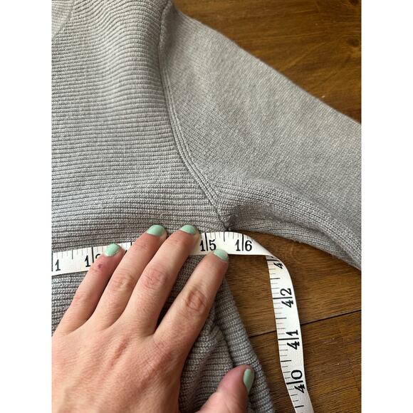 SPANNER Oatmeal Hi-Low Asymmetrical Sweater Dress - Small - Picture 8 of 15